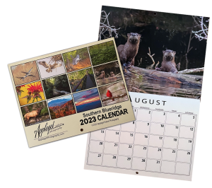 2023 Southern Blueridge Calendar image of back and inside